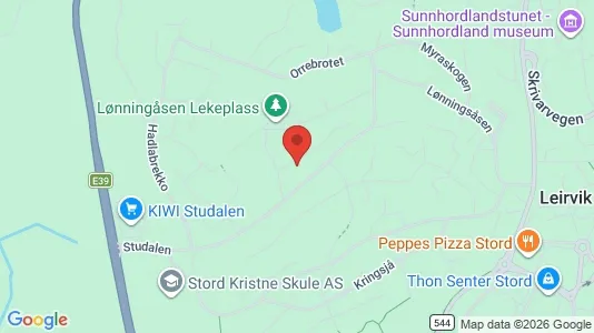 Apartments for rent i Stord - kort over placeringen
