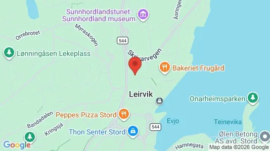 Apartments for rent i Stord - kort over placeringen