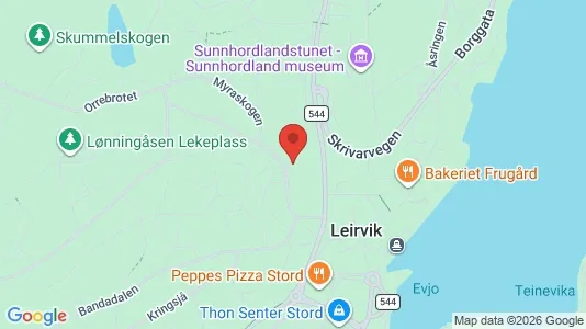 Apartments for rent i Stord - kort over placeringen