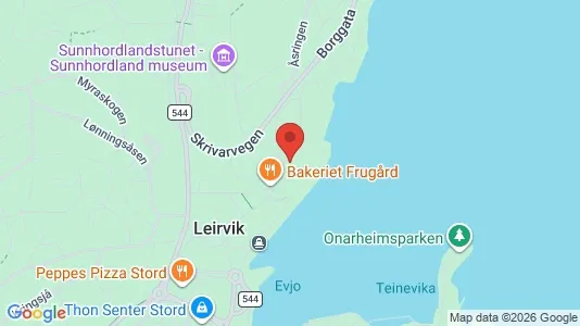 Apartments for rent i Stord - kort over placeringen