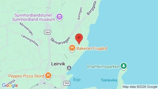 Apartments for rent i Stord - kort over placeringen