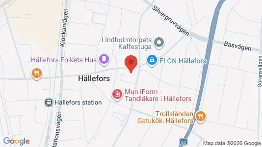 Apartments for rent i Hällefors - kort over placeringen