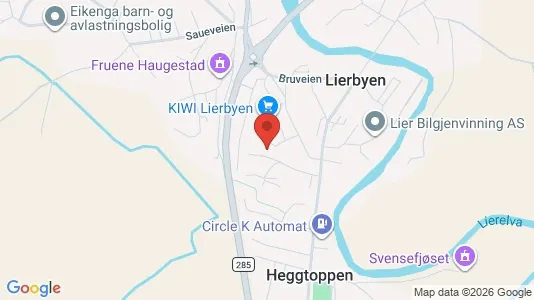 Apartments for rent i Lier - kort over placeringen