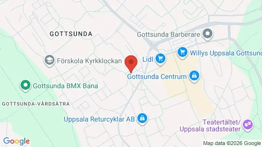 Apartments for rent i Uppsala - kort over placeringen