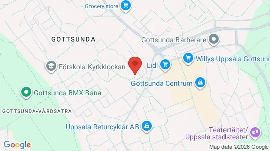 Apartments for rent i Uppsala - kort over placeringen