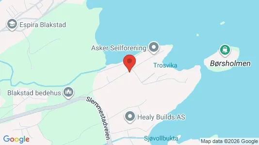 Rooms for rent i Asker - kort over placeringen