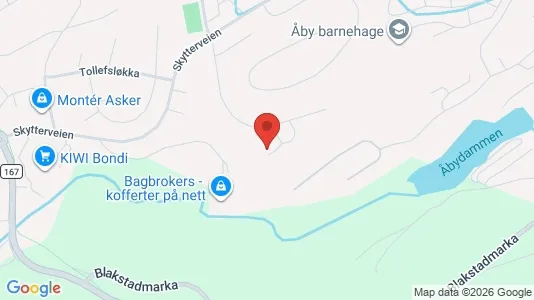 Rooms for rent i Asker - kort over placeringen