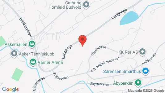 Apartments for rent i Asker - kort over placeringen