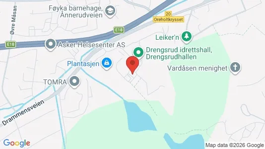Apartments for rent i Asker - kort over placeringen