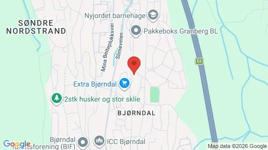 Rooms for rent i Oslo Søndre Nordstrand - kort over placeringen