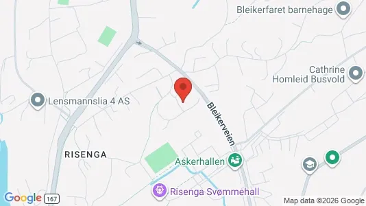 Apartments for rent i Asker - kort over placeringen