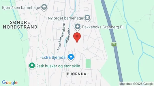 Rooms for rent i Oslo Søndre Nordstrand - kort over placeringen