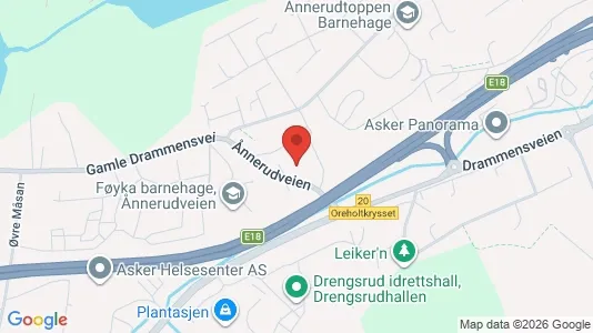 Rooms for rent i Asker - kort over placeringen