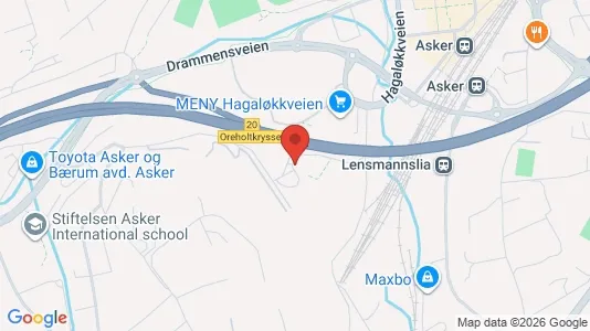 Apartments for rent i Asker - kort over placeringen