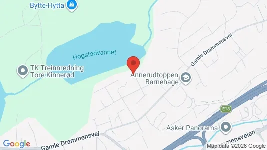Rooms for rent i Asker - kort over placeringen