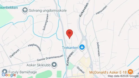 Rooms for rent i Asker - kort over placeringen