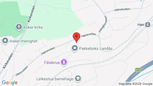 Apartments for rent i Asker - kort over placeringen
