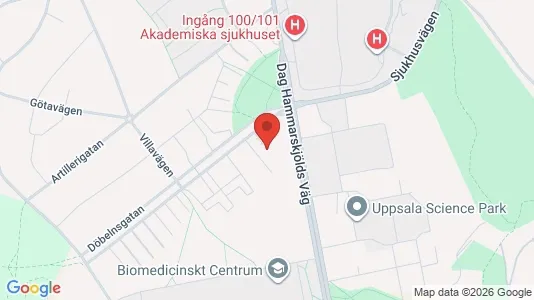 Apartments for rent i Uppsala - kort over placeringen