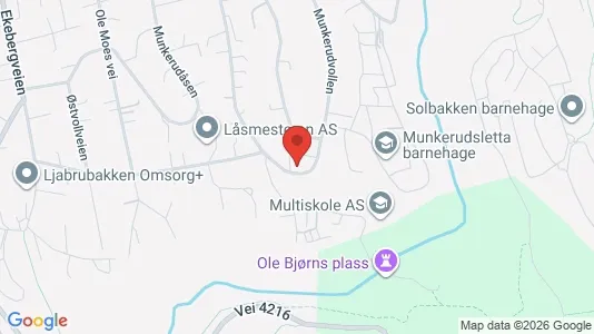 Rooms for rent i Oslo Nordstrand - kort over placeringen