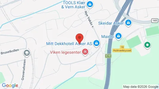 Rooms for rent i Asker - kort over placeringen