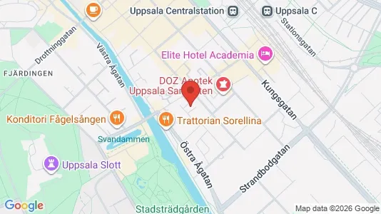 Apartments for rent i Uppsala - kort over placeringen