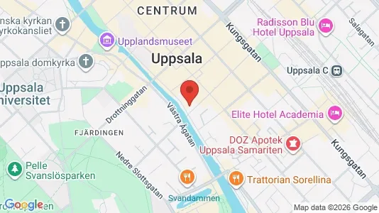 Apartments for rent i Uppsala - kort over placeringen