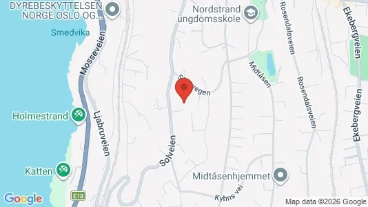 Apartments for rent i Oslo Nordstrand - kort over placeringen