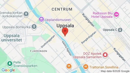 Apartments for rent i Uppsala - kort over placeringen