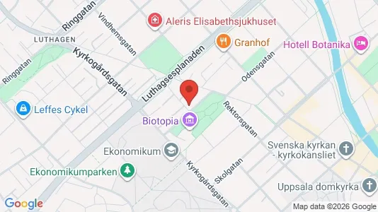 Apartments for rent i Uppsala - kort over placeringen