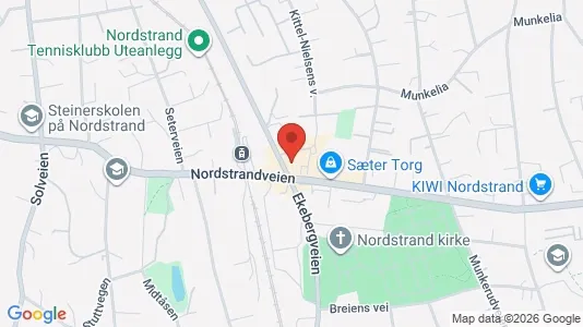 Rooms for rent i Oslo Nordstrand - kort over placeringen