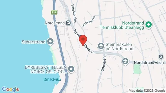 Apartments for rent i Oslo Nordstrand - kort over placeringen