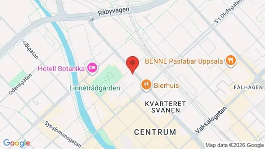 Apartments for rent i Uppsala - kort over placeringen