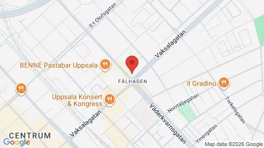 Apartments for rent i Uppsala - kort over placeringen