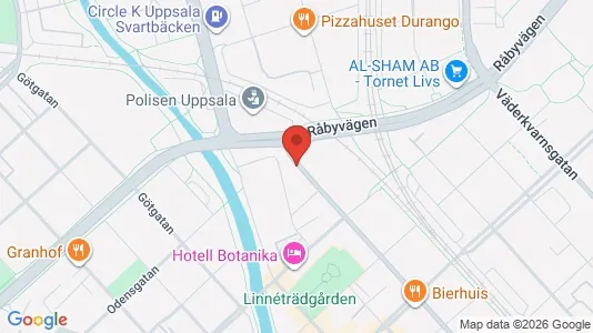 Apartments for rent i Uppsala - kort over placeringen