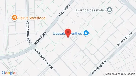 Apartments for rent i Uppsala - kort over placeringen