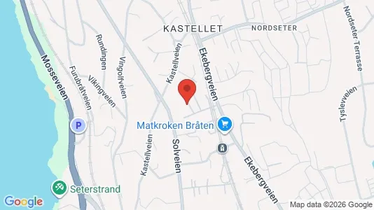 Rooms for rent i Oslo Nordstrand - kort over placeringen