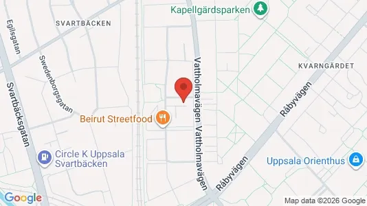 Apartments for rent i Uppsala - kort over placeringen