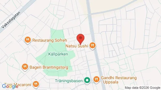 Apartments for rent i Uppsala - kort over placeringen