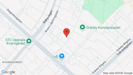 Apartments for rent i Uppsala - kort over placeringen