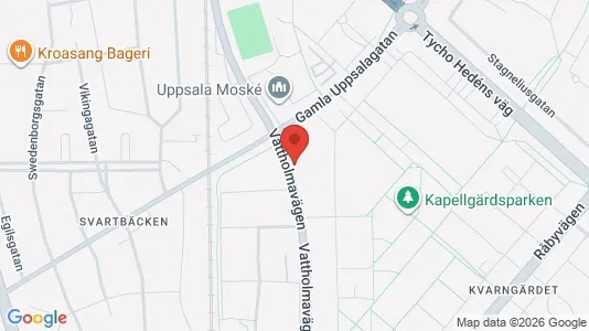 Apartments for rent i Uppsala - kort over placeringen