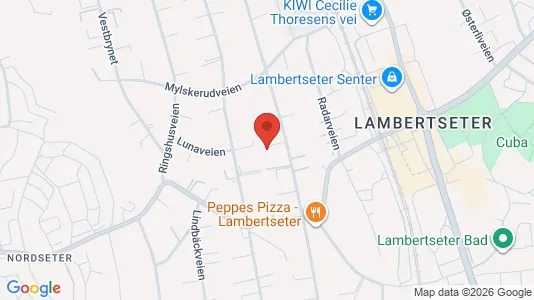 Rooms for rent i Oslo Nordstrand - kort over placeringen