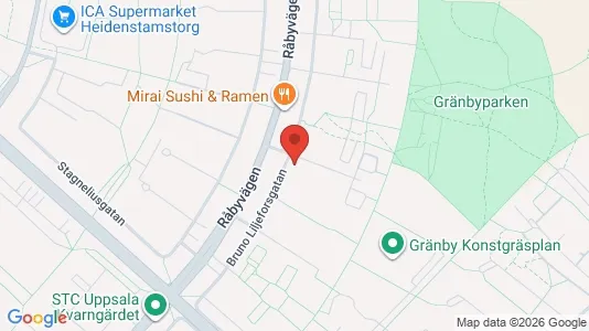 Apartments for rent i Uppsala - kort over placeringen