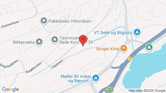 Rooms for rent i Asker - kort over placeringen