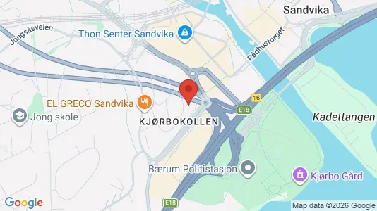 Apartments for rent i Bærum - kort over placeringen