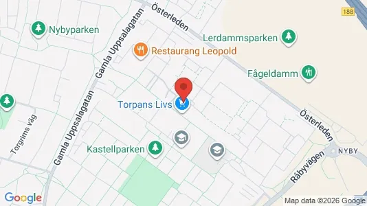 Apartments for rent i Uppsala - kort over placeringen