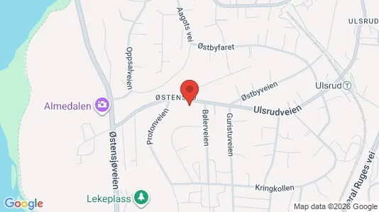 Rooms for rent i Oslo Østensjø - kort over placeringen