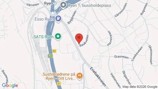 Apartments for rent i Oslo Østensjø - kort over placeringen