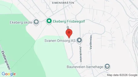 Rooms for rent i Oslo Nordstrand - kort over placeringen