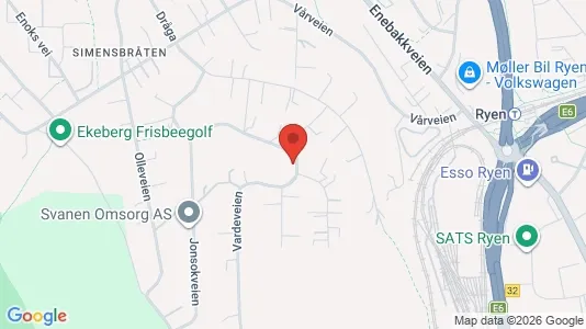 Rooms for rent i Oslo Nordstrand - kort over placeringen