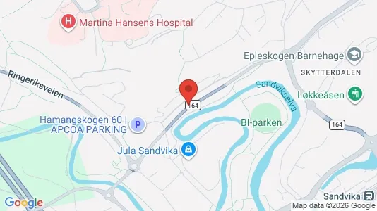 Apartments for rent i Bærum - kort over placeringen